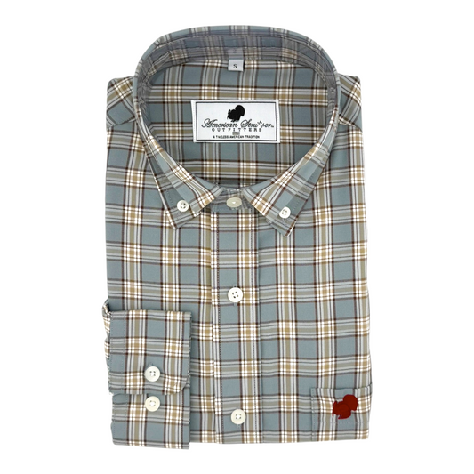 American Strutter® Bamboo Series Button Down (Redtail Plaid)